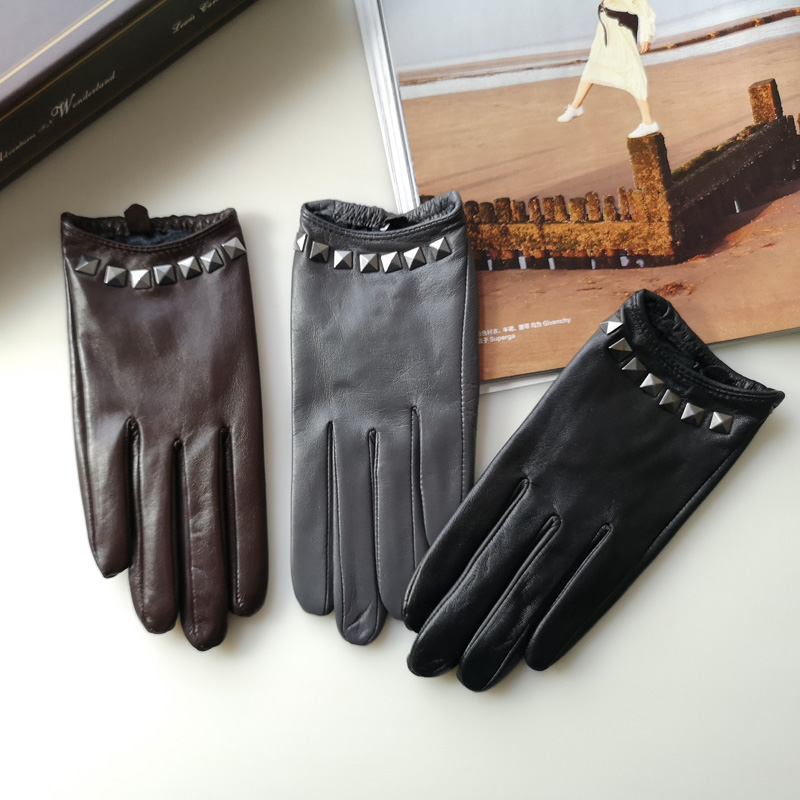 Real Leather Gloves Silky Line - Leather Driving Glove ulasan dan harga