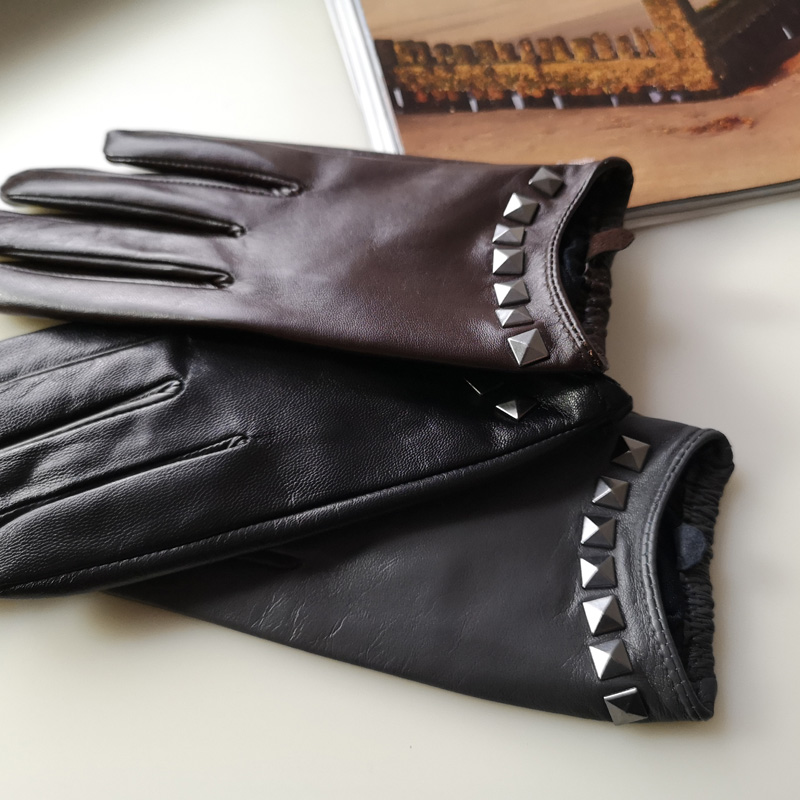 Real Leather Gloves Silky Line - Leather Driving Glove ulasan dan harga