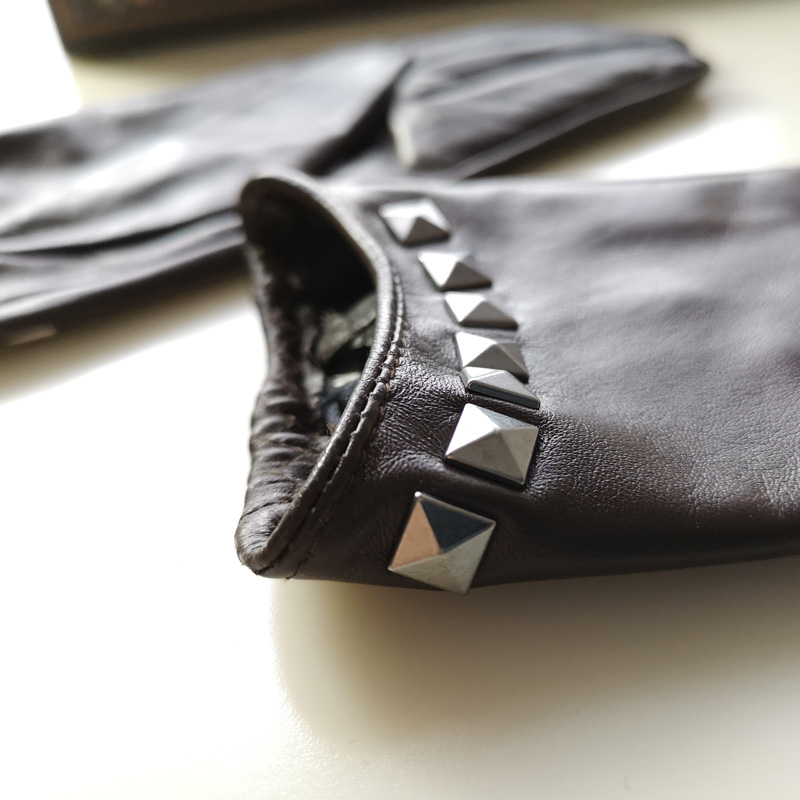 Real Leather Gloves Silky Line - Leather Driving Glove ulasan dan harga