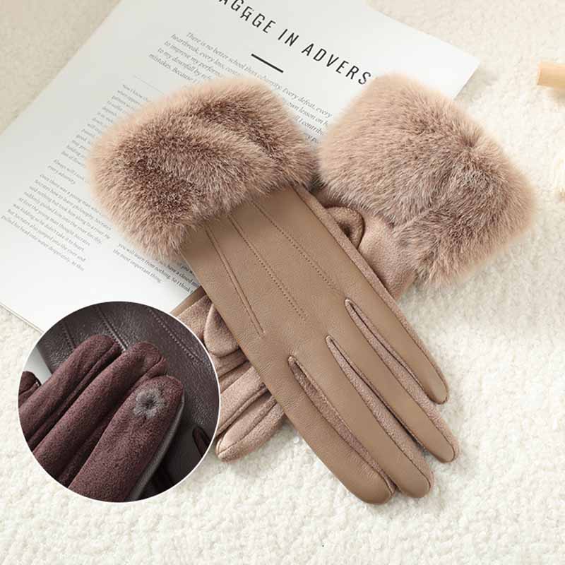 Luxury Women's Winter PU Leath - Leather Driving Glove ulasan dan harga
