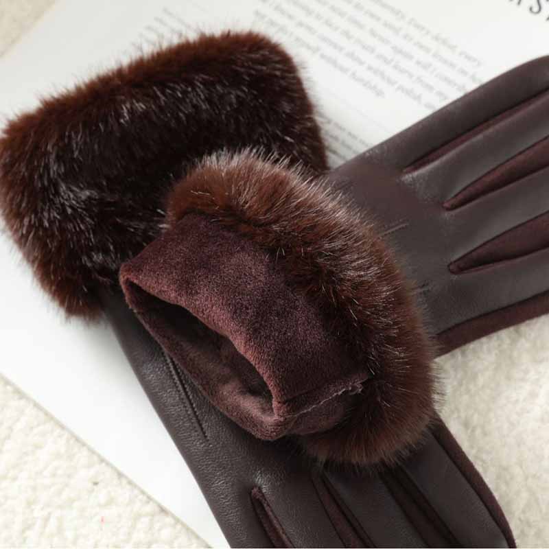 Luxury Women's Winter PU Leath - Leather Driving Glove ulasan dan harga