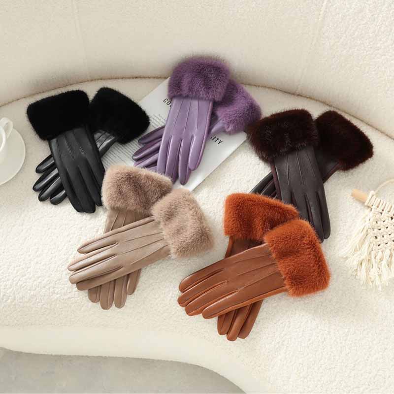 Luxury Women's Winter PU Leath - Leather Driving Glove ulasan dan harga