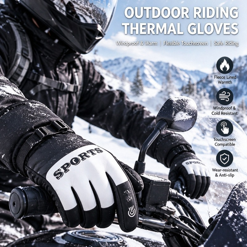 Winter Motorcycle Gloves Outdo - Ski Glove Waterproof ulasan dan harga